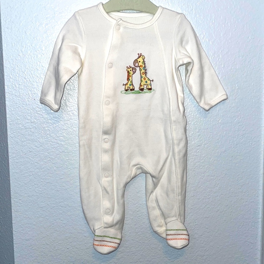 Little Me 3 Month Button Up Footed Sleeper